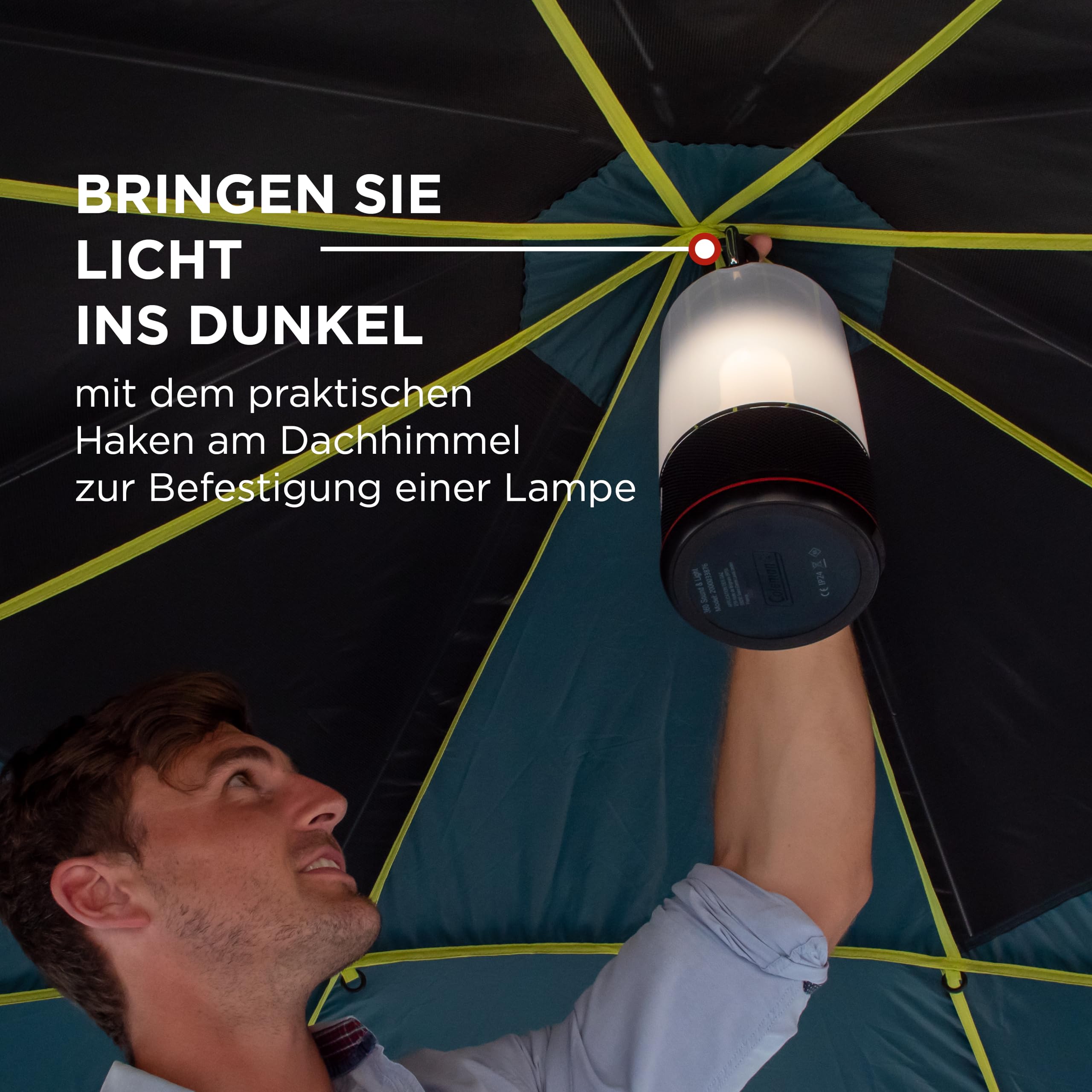 Coleman Zelt Cortes mit achteckiger Grundfläche