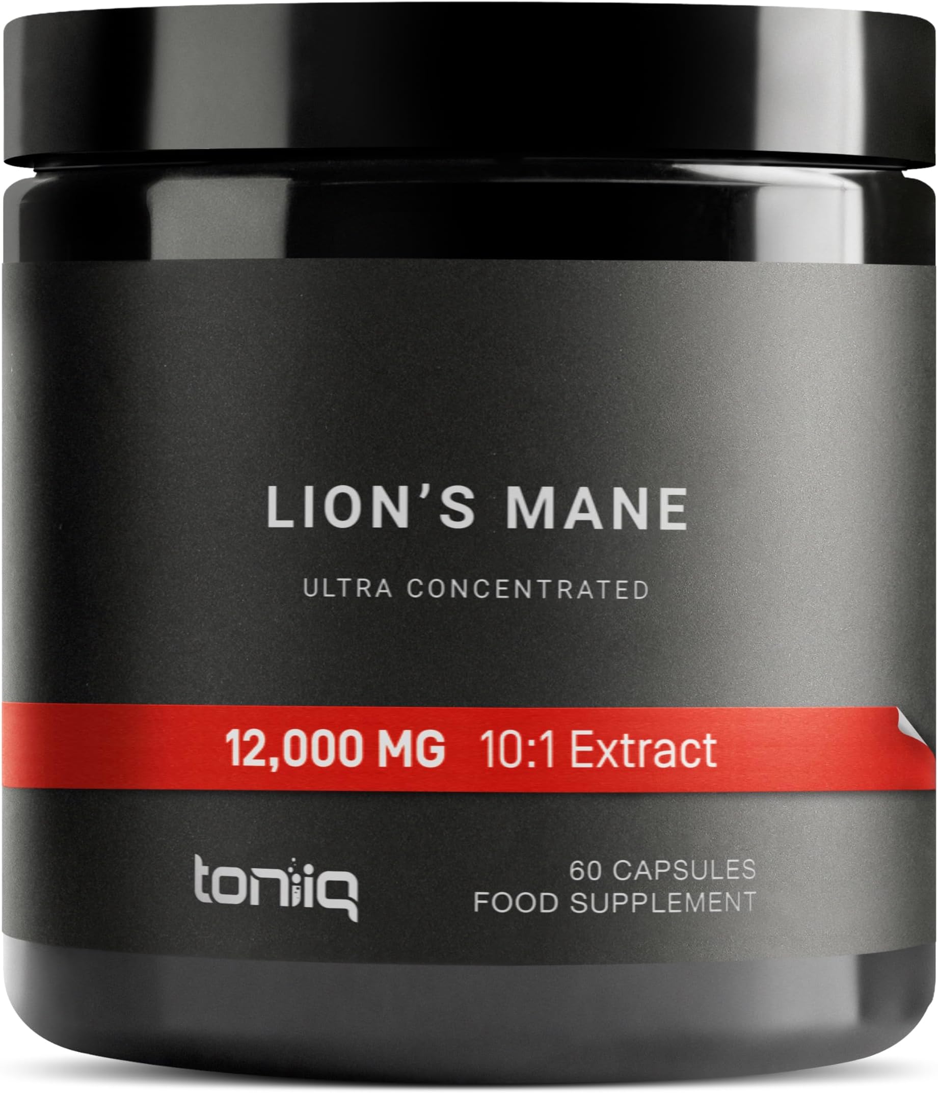 Lion’s Mane - Ultra High Potency 10:1 Extract with 30% Polysaccharides - Highly Concentrated & Bioactive - Third-Party Lab Tested - 60 Capsules