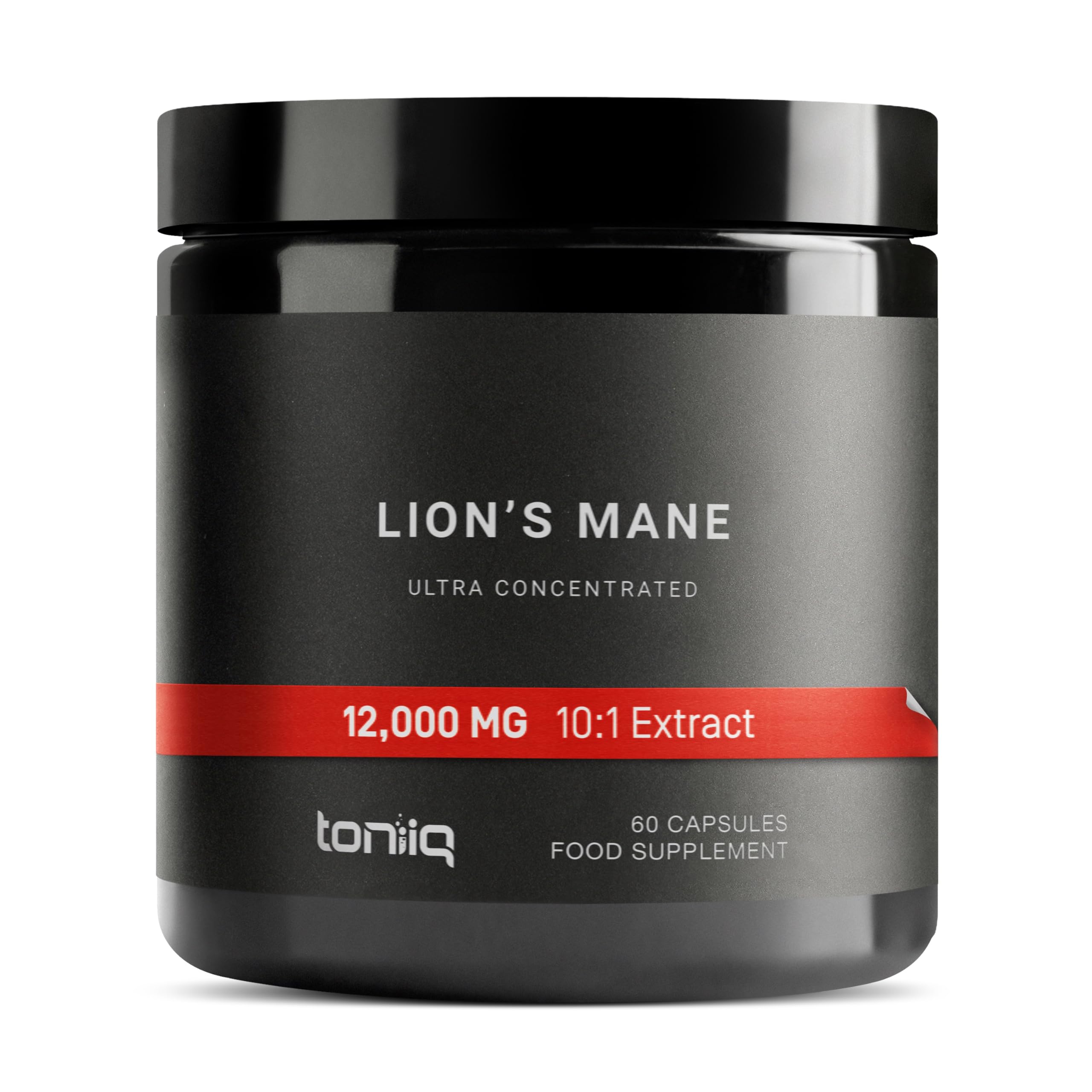 Lion’s Mane - Ultra High Potency 10:1 Extract with 30% Polysaccharides - Highly Concentrated & Bioactive - Third-Party Lab Tested - 60 Capsules