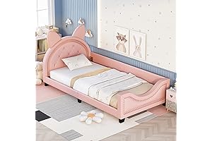 Bellemave Twin Daybed Frame for Kids with Cat Ears