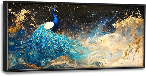 Miniatura 19 de Arte abstracto de pared grande enmarcado para decoración de pared para sala de estar, imágenes abstractas de gran tamaño, pintura moderna extra