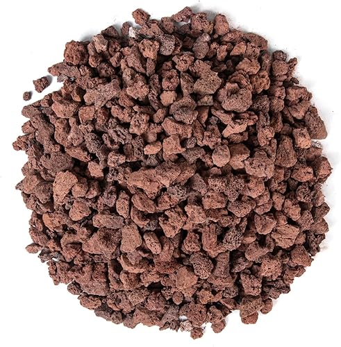 Roca de lava natural de 10 libras para hoguera, piedras de lava volcánica roja para chimeneas, parrillas de gas, paisajismo de jardín al aire libre,