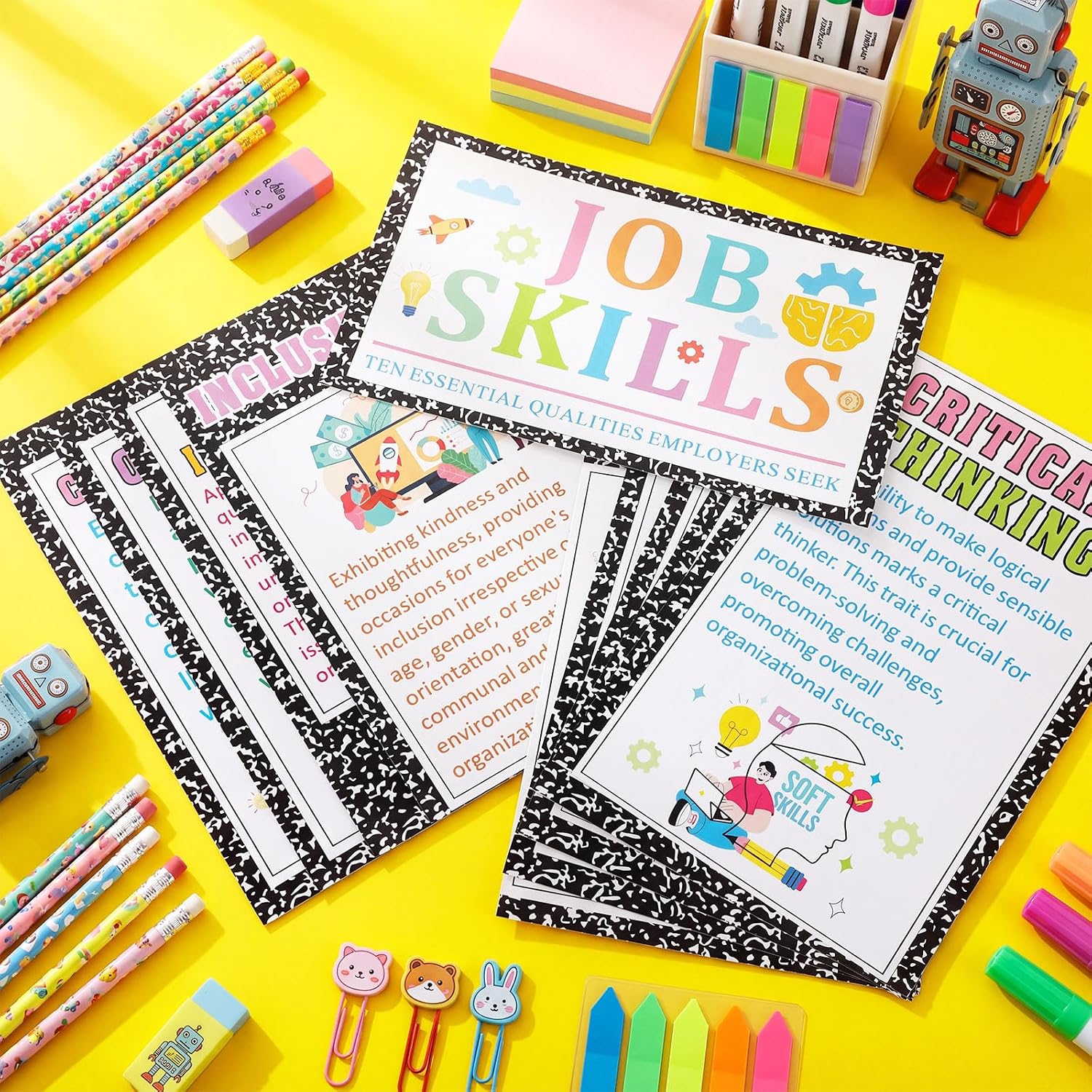 Outus 11 Pcs Job Skills Classroom Posters, High School College Decor image 4