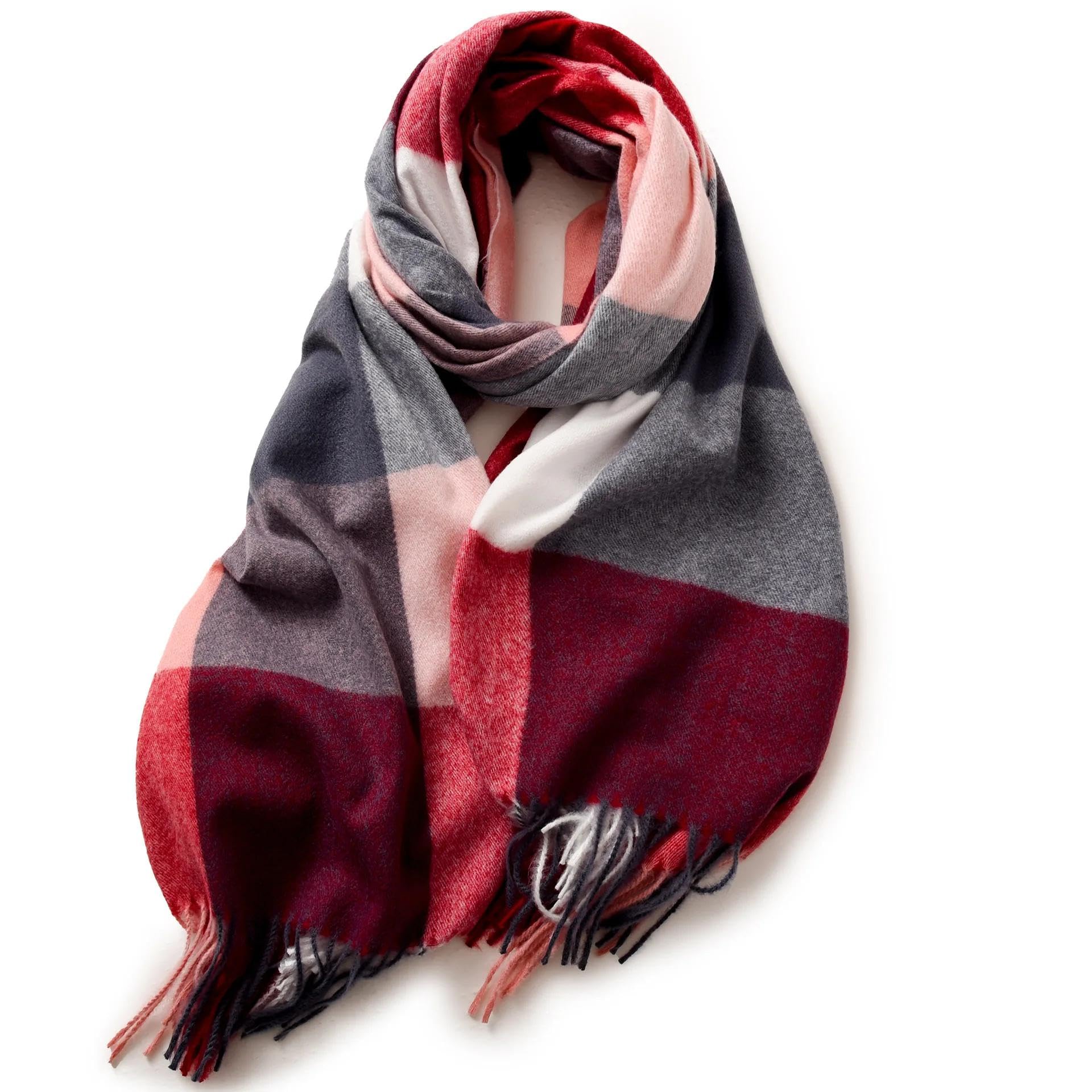 Schals Tücher Halstuch Scarf Damenschal, Gestreift, Kariert, Elegant, Im Promi-Stil, Herbst- Und Winterschal, Neue Imitation