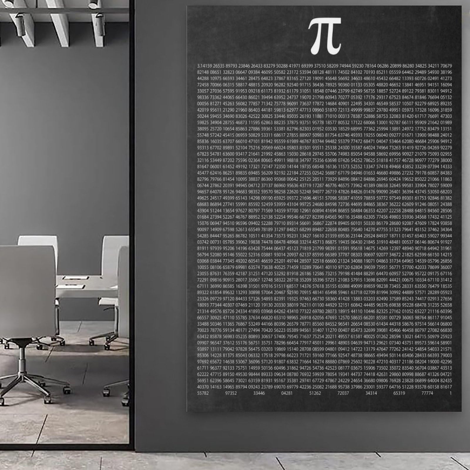 generisch 1000 Digits of PiModern Canvas Prints, Cuadros Decorativos Para Habitaciones de Niños o Niñas, Murales para Salón Y Pinturas Con Motivos Festivos 40 x 60 cm