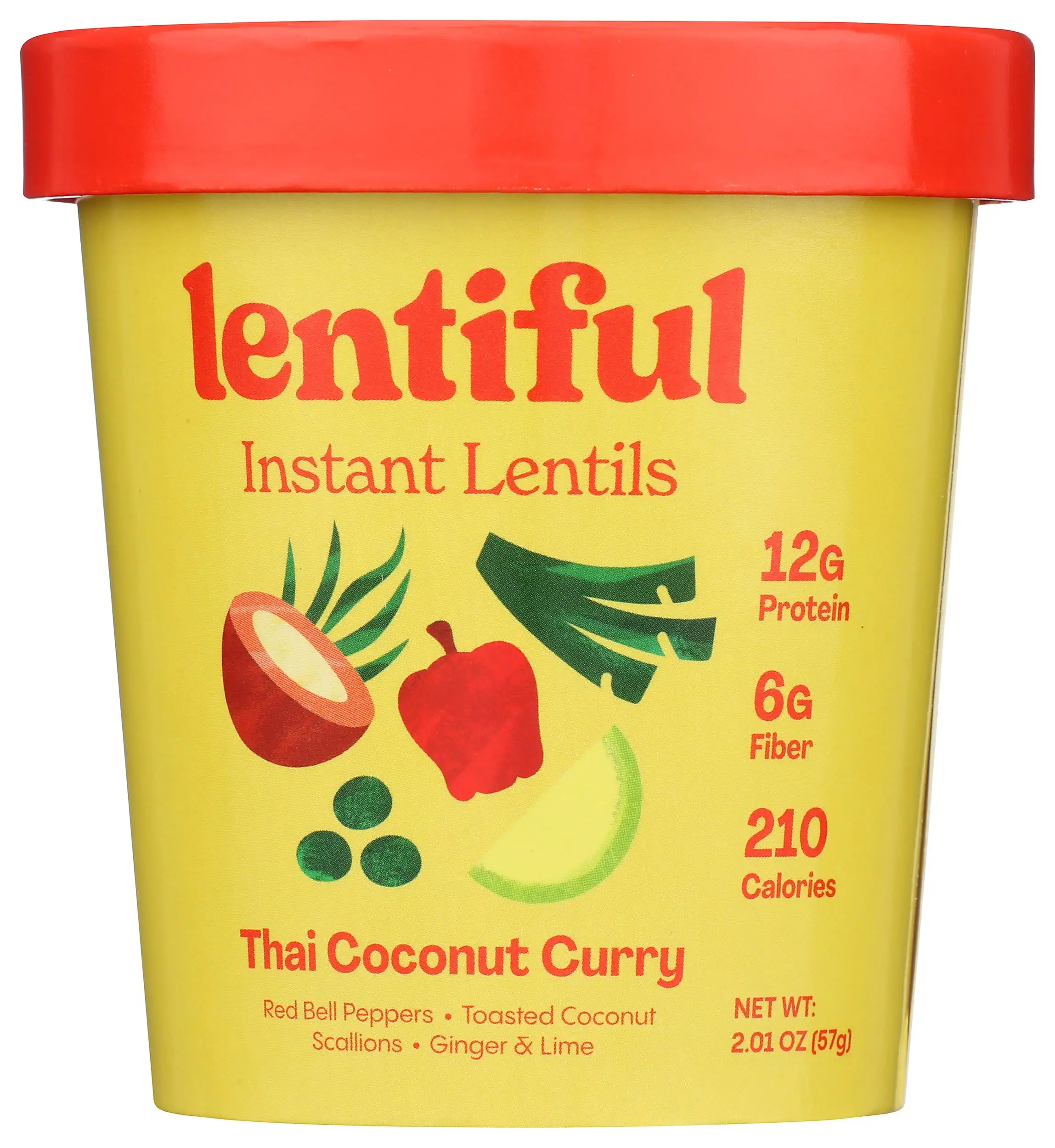 Lentils Instant Thai Coconut Curry, 2.01 Ounce