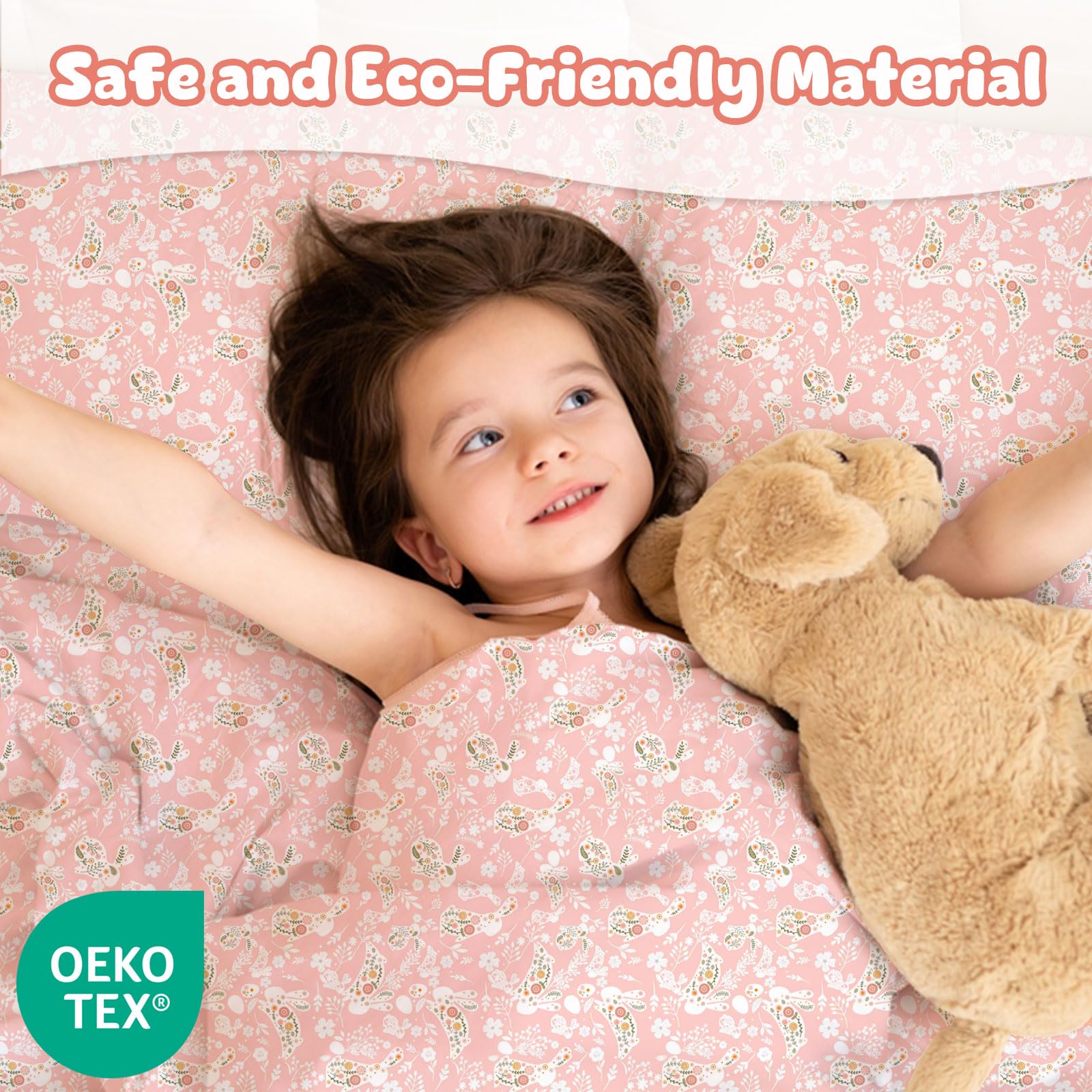 LONAVA Juego de sábanas para niños tamaño individual, 3 piezas, sin arrugas, juego de sábanas y fundas de almohada Oeko-TEX, microfibra suave y sedosa, transpirable y elástica, bolsillos de 15
