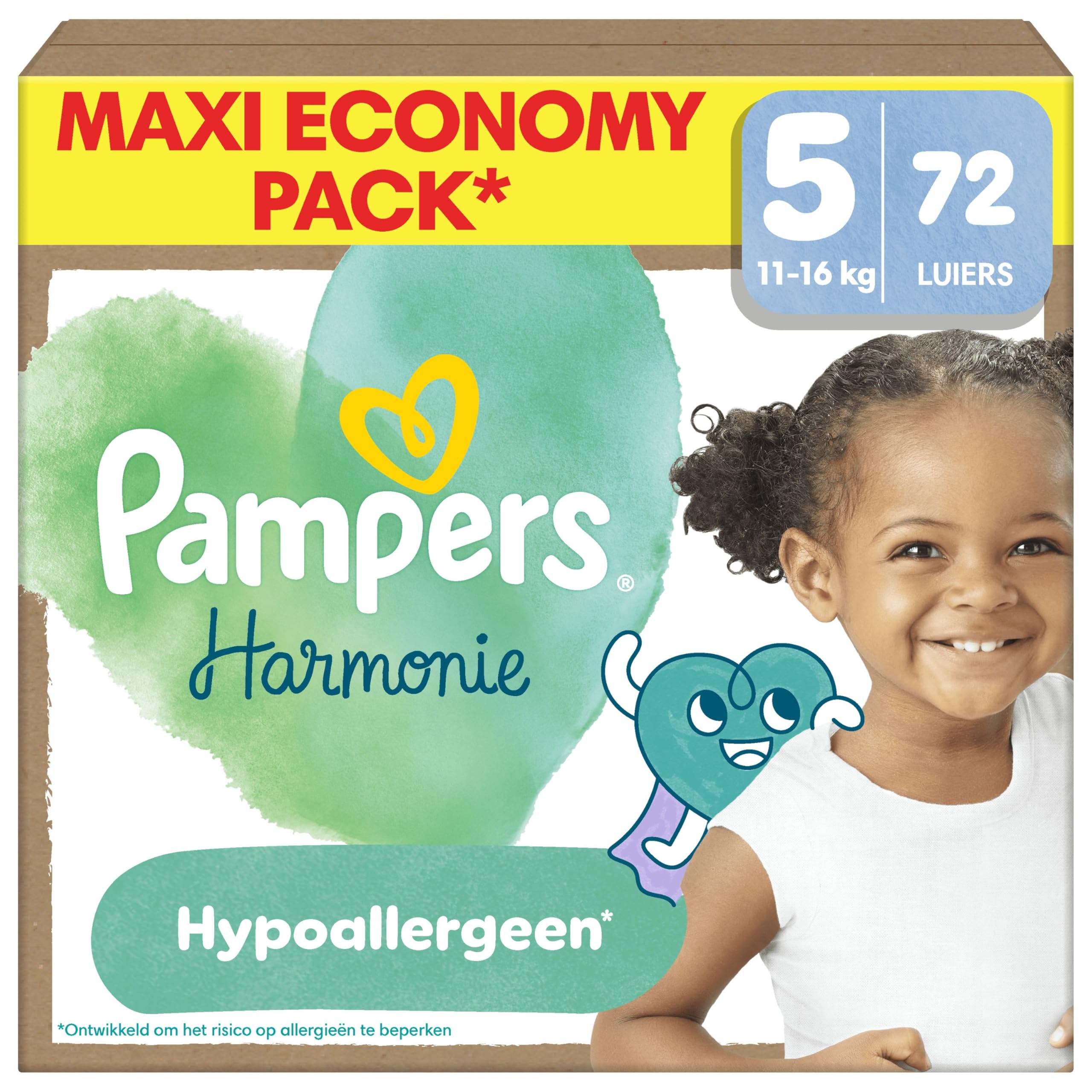 Pampers Harmonie Limited Edition Talla 5, 72 Pañales, 11-16kg