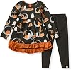 Burts Bees Baby Baby Girls Long Sleeve Top and Pant Set, 100% Organic Cotton
