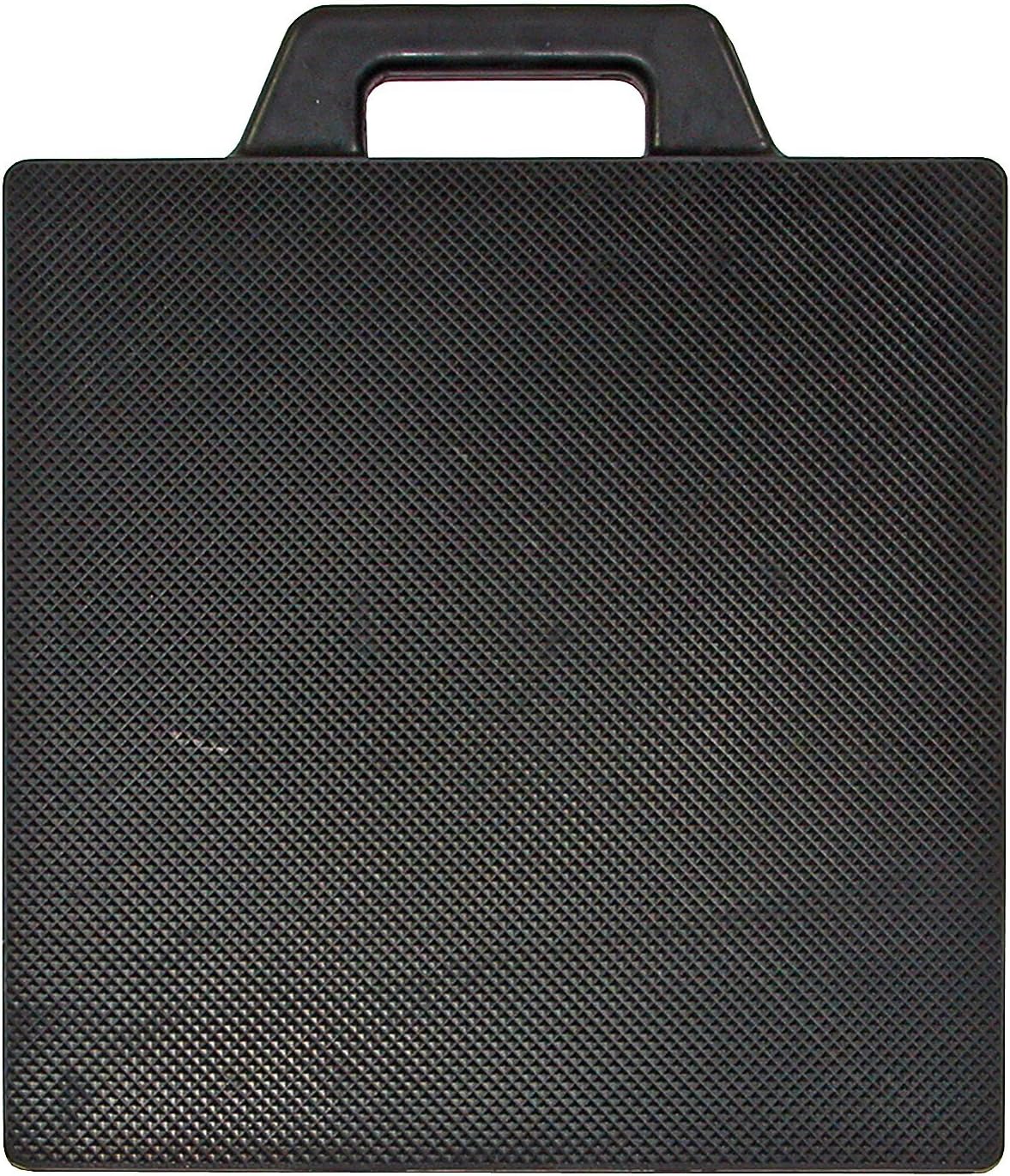 Buyers Products OP18X18R Rubber Outrigger Pad, 18 X 18 X 2 Inch Thick, Solid Rubber Crane Pad with Textured Surface And Built-In Handle, Ideal Pad for Concrete, Paved Surfaces And Off-Road Use