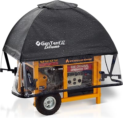 GenTent XL Open Frame Running Cover - Universal Adapter Kit Generator for Larger Generators Tent (Onyx, XL - Extreme)