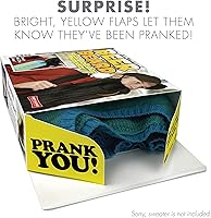 Vista 2 de Prank Pack, Caja de regalo de broma de barba de cerveza, envuelve tu regalo real de vacaciones en una divertida y auténtica caja de regalo de broma