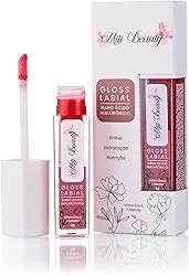 Gloss Labial 5g Com Nano Ácido Hialurônico, Vitamina e Menta Refrescante - Hidratação, Nutrição, Brilho Labial Suave, Vegano, Livre de Parabenos, Cruelty-Free, Textura Confortável, Nanotecnologia - Miti Beauty