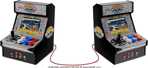 Miniatura 5 de My Arcade - (DGUNL-3283) Micromáquina de arcade Street Fighter 2 Champion Edition totalmente jugable, incluye cable COVS para acción multijugador,
