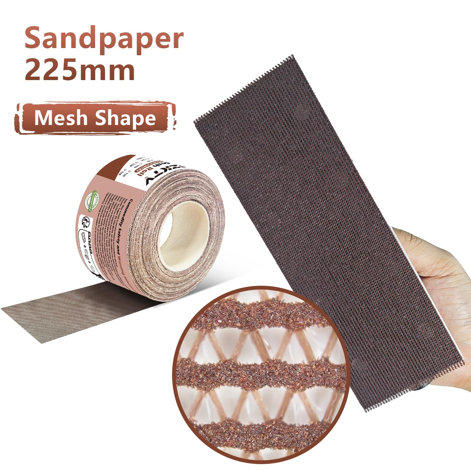 SPEEDWOX 60 rollen zelfklevend schuurpapier PSA Stickyback 2-3/4 inch breed 10 yards lange vellen schuurpapier voor auto en houtbewerking Air File schuurmachines
