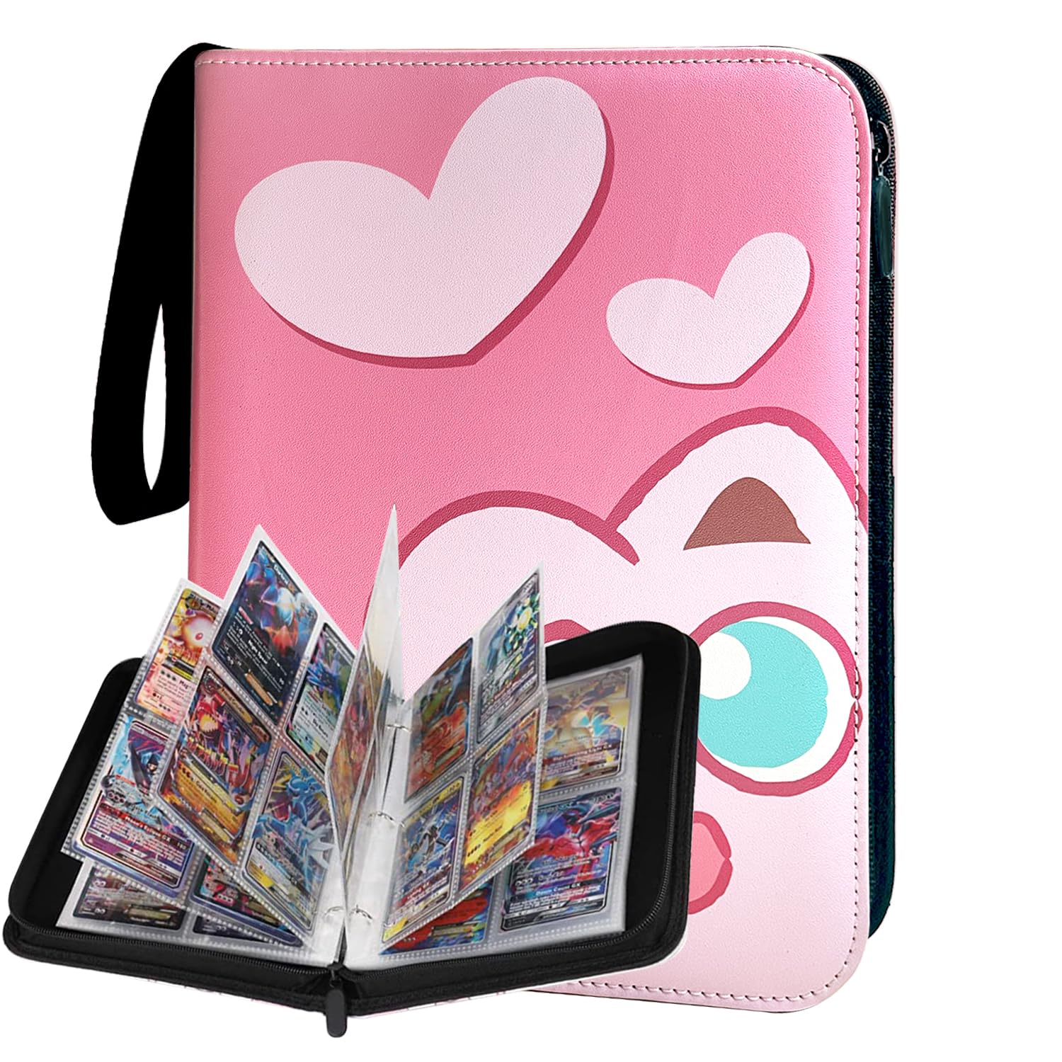 Amazon.com: Trading Card Binder for TCG Cards, Card Holder with Removable  Sleeves,Collection Case Book Display Storage Carrying Toy Gift for Kids  Playing Trading Card Games (Pink, 440 Pockets) : Toys & Games