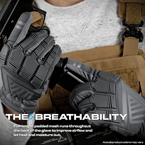 Miniatura 4 de Glove Station Impulse Guard - Guantes tácticos para hombre, guantes para pantalla táctil, ideales para deportes y exteriores, motocicleta y caza