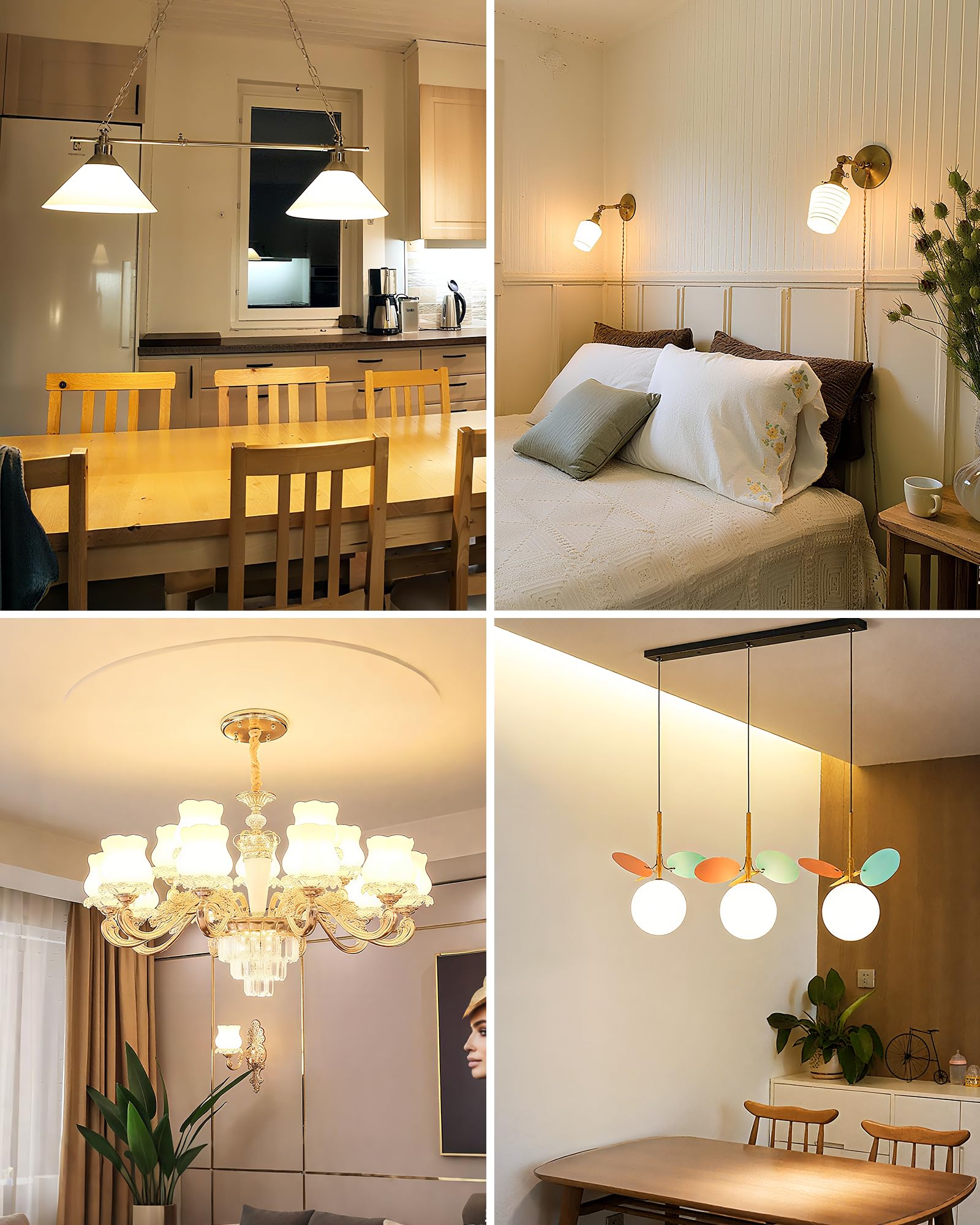 Flaspar Ampoule LED E14, Blanc Chaud 3000K, 5W Équivalent 40W, 6 pièces (Lot de 6)
