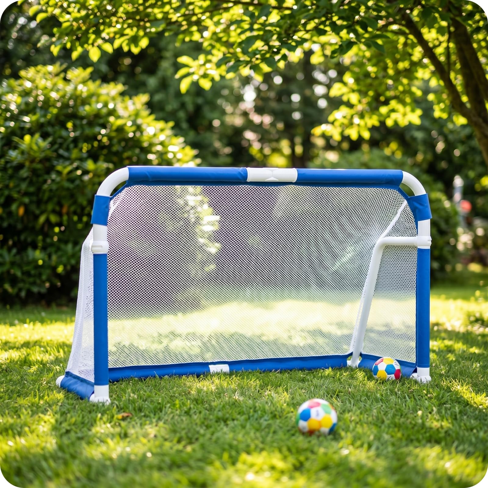 Porta Calcio Pieghevole Giunti Rinforzati Gioco Sportivo Salvaspazio Attrezzatura Sportiva per Bambini