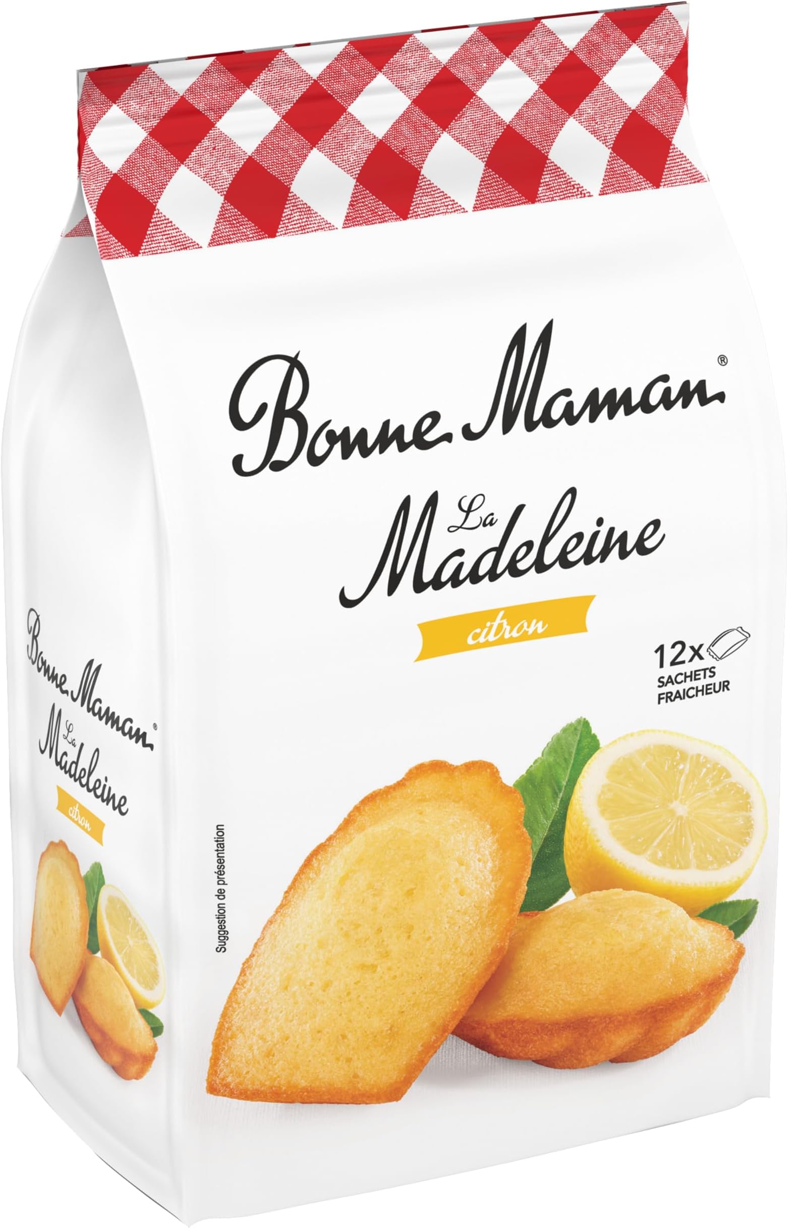 Original French Lemon Madeleines - Madeleines au Citron - 12 Pieces wrapped in individual bags - 300g