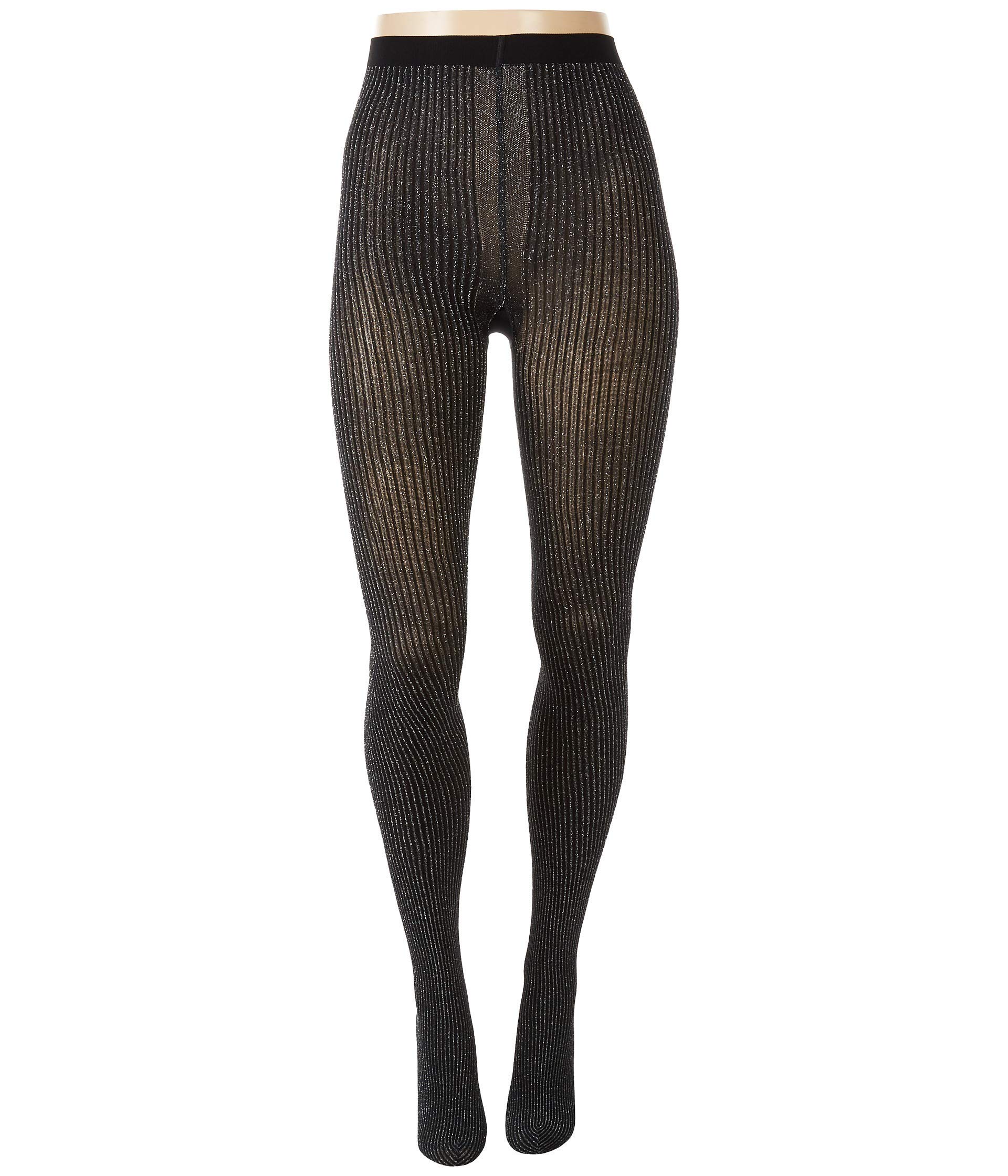 Wolford Dora Sparkle Tights-Small-Black/Silver