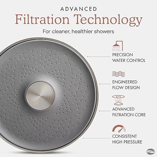 Miniatura 3 de Cabezal de ducha filtrado para agua dura  Reduce el cloro y los metales pesados para mejorar la salud de la piel y el cabello  Cabezal de ducha