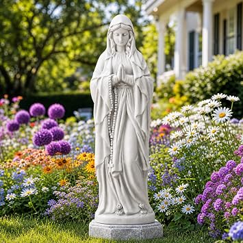 29.9" Virgin Mary Praying Statue Outdoor Garden Decor