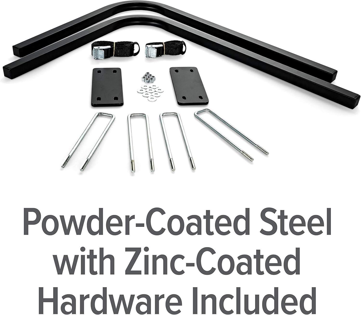 Camco Rhino RV Bumper Mount Tote Tank Holder | Features a Powder-Coated Steel Construction, Heavy-Duty Straps, and Fits Both 4-inch and 4-1/2-inch Bumpers (39010) Carrier