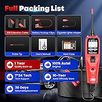 Vista 9 de Autel PowerScan Automotive Circuit Tester, Power Circuit Probe Tool, 12-24V Electrical Short Open Breaker Circuit Finder, AC/DC Current Resistance