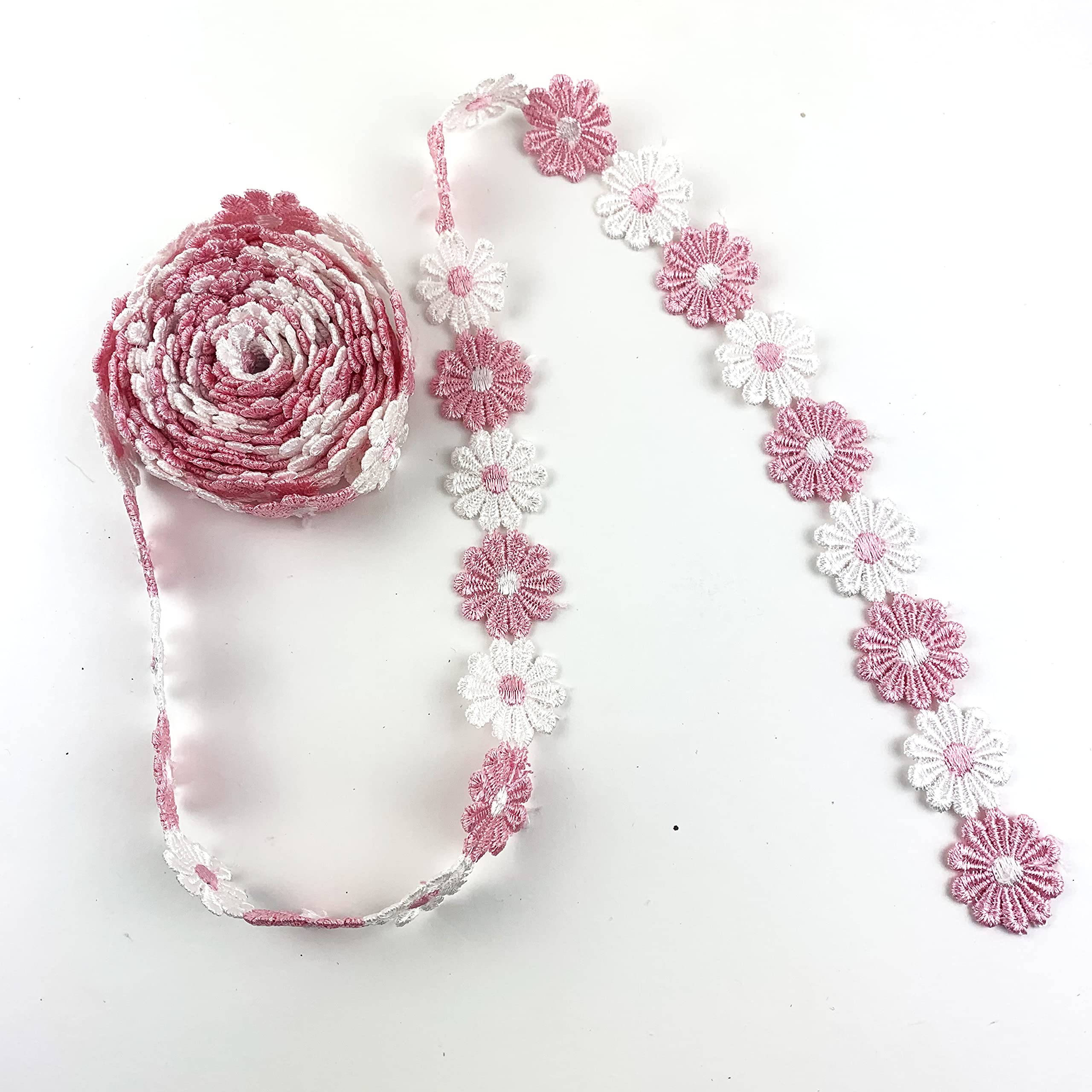 BENECREAT 30 Yards Lace Fabric Stretch Elastic 3.15 Inches Wide Trim Lace For Headbands Garters Wedding Bouquet Making - 30 Colors, 1 Yard Per Color - Foto 13