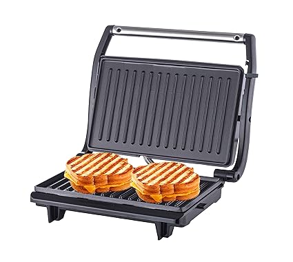 Nouvetta Grill Sandwich Maker Jumbo 800-Watt 2 Slice with Overheat safety protection