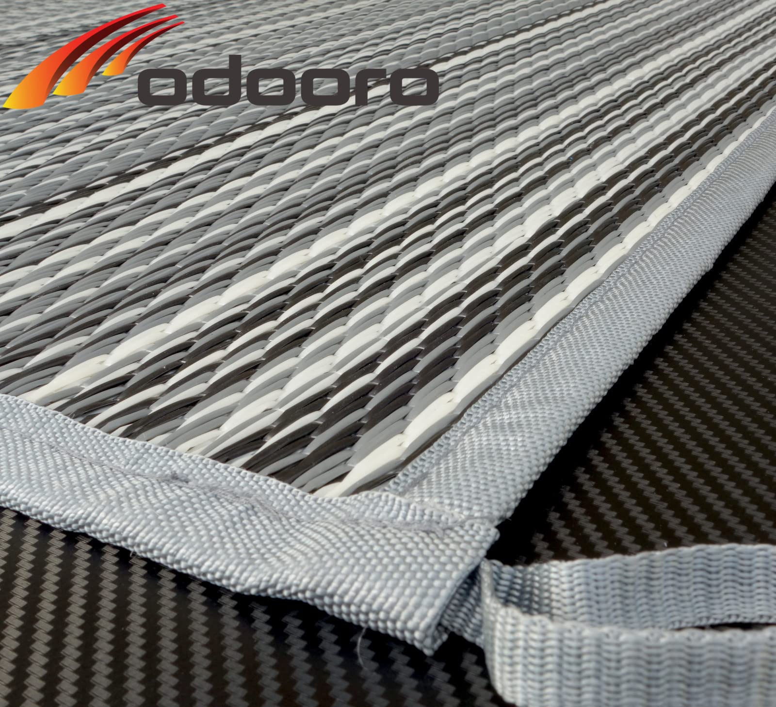 Schlauchland Zeltteppich ´´´odooro WAVETEX Stripe 2,7m x 8m | VIELE GRÖSSEN + Farben | Camping Matte Wohnwagen 450 g/m² Outdoor Teppich Vorzelt Teppich Garten Spieldecke | Premium