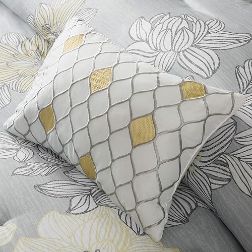 Miniatura 4 de Madison Park Essentials - Juego completo y acogedor de cama en una bolsa con edredón y sábanas de algodón diseño floral moderno para todo el año