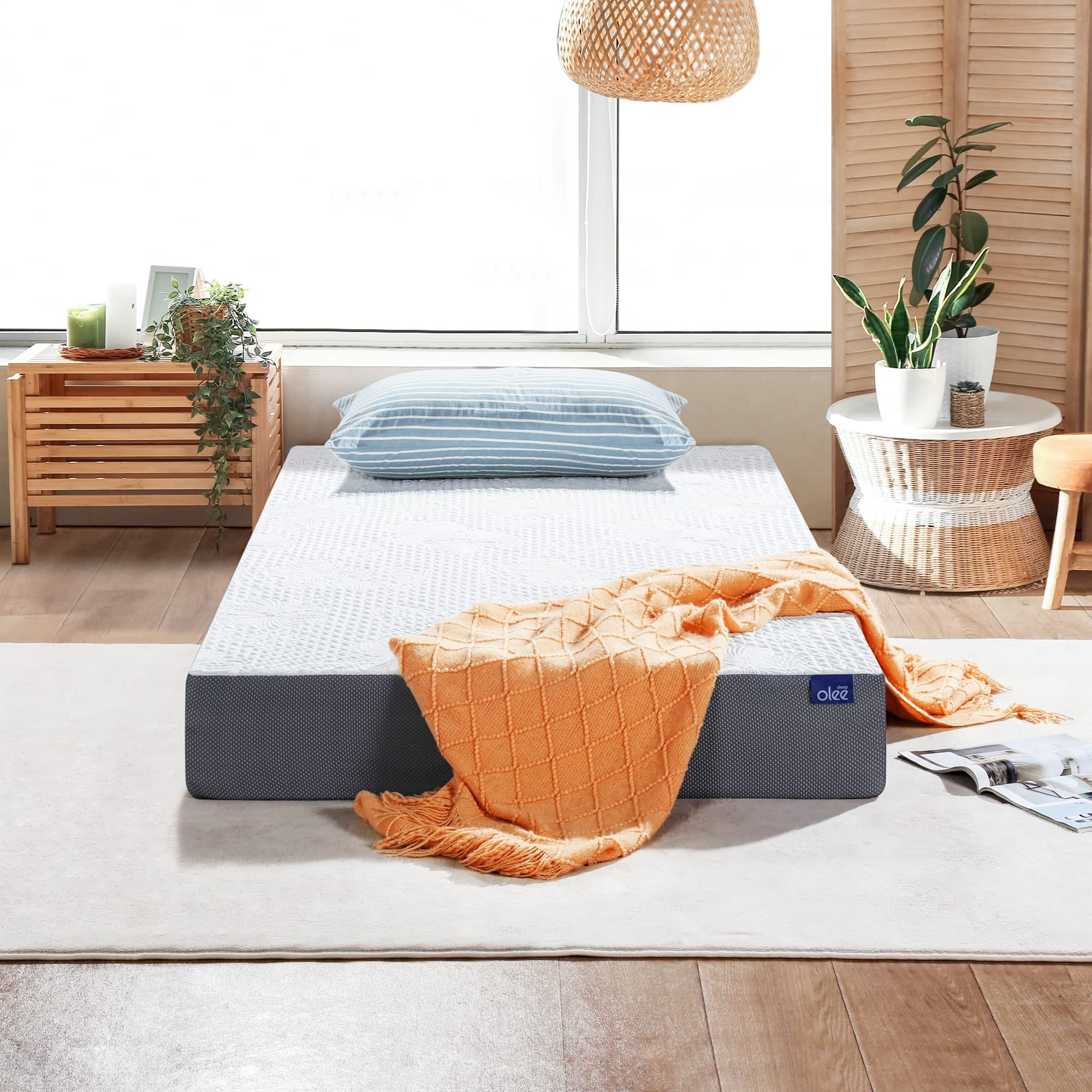 マットレス シングル やや硬め 厚さ16cm グレー 97×195×16cm グレー