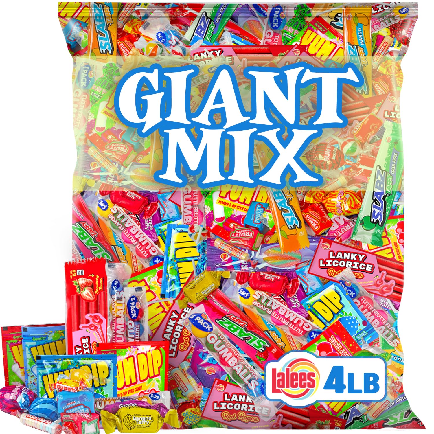 Pinata Candy - Novelty Assorted Candies Individually Wrapped - Bulk Candy Favors for Office, Goodie Bags, Birthday Parties, Treats (4 Pounds)