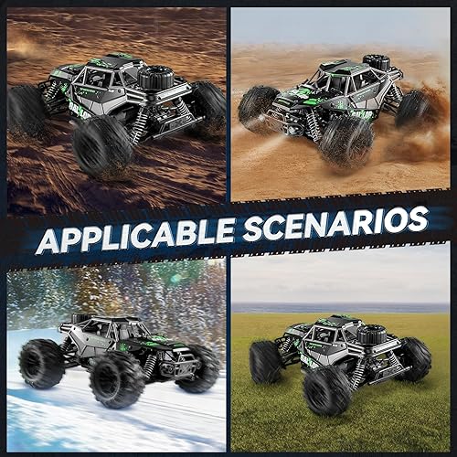 Miniatura 6 de ARTISHION Camión RC rápido 116 con carcasa de aleación 4WD, suspensión independiente de 4 ruedas, 2.4 GHz, máximo 22 mph, 2 x 20+ minutos, 2