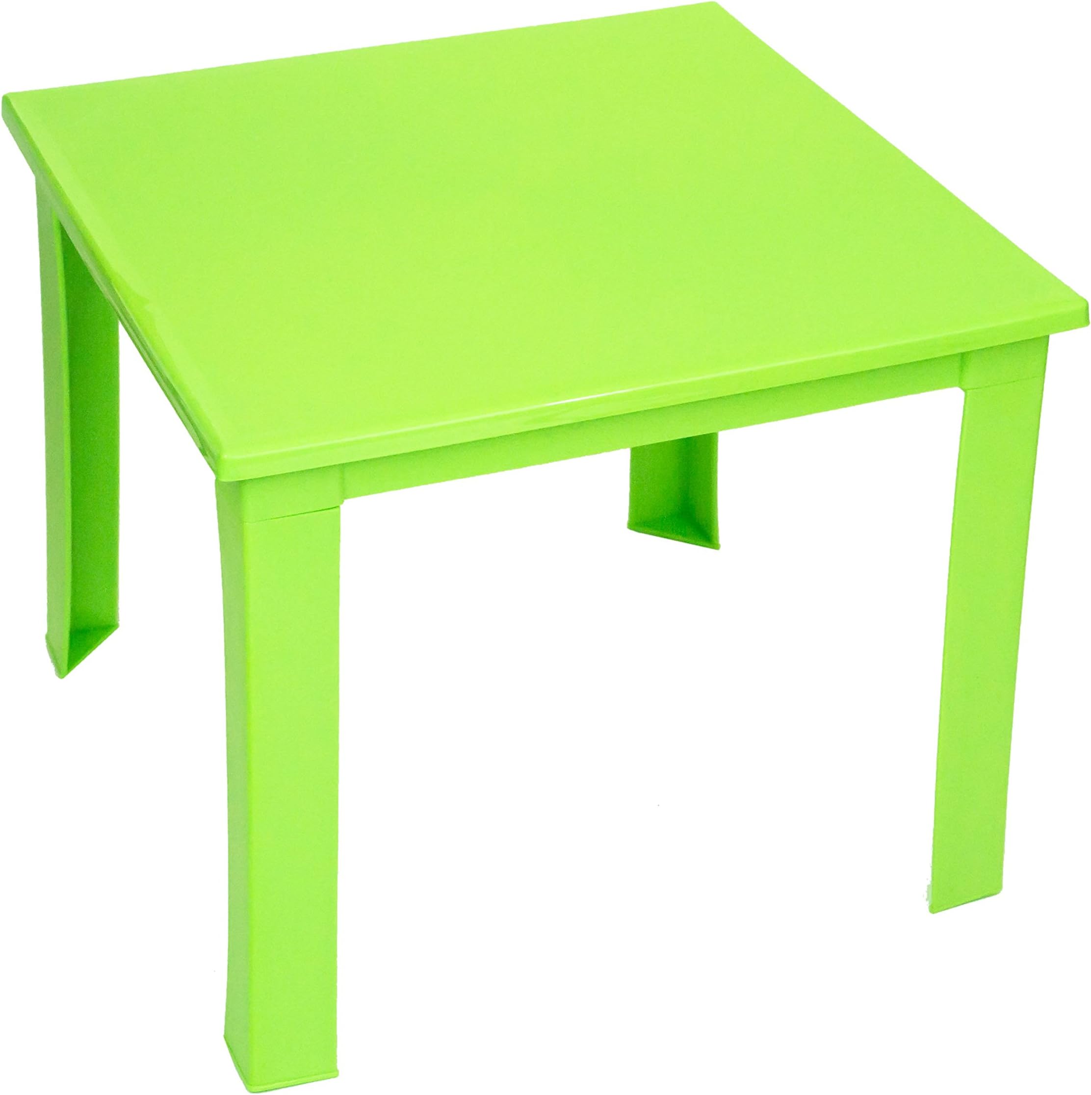 e2e Kids Children Plastic Home Garden Picnic Folding Foldable Table (Lime Green)