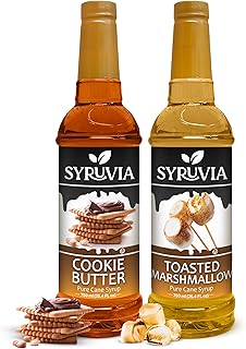 Syruvia Cookie Butter & Toasted Marshmallow Coffee Syrup