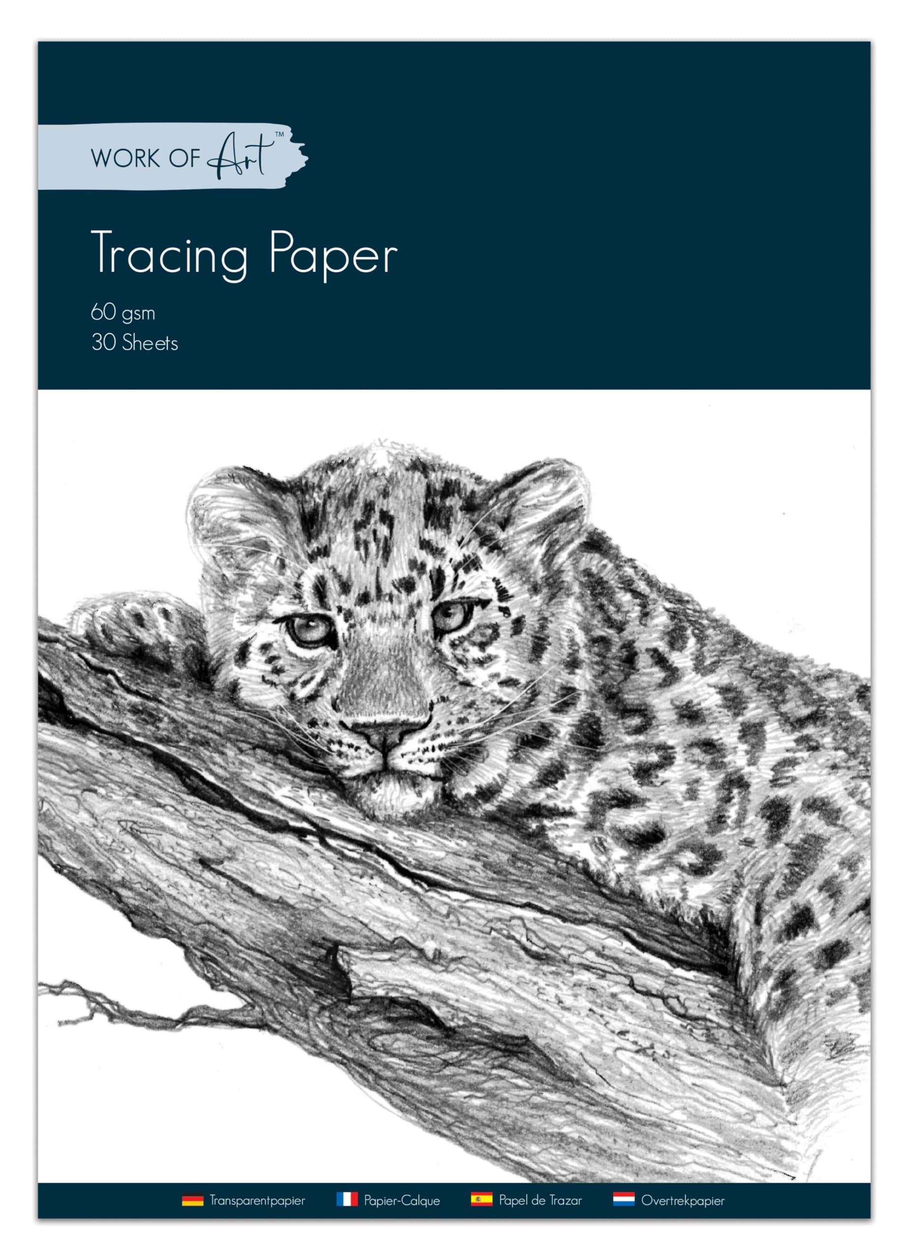 Tracing Paper Pad A4 30 Sheets 60gsm Artist Quality Drawing Sketching Copy Image