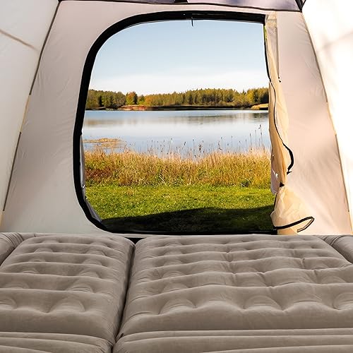 Miniatura 7 de Wakeman Colchón inflable  Colchón de aire de coche para SUV o tienda de campaña con bomba de salida auxiliar y 2 almohadas inflables  Equipo de