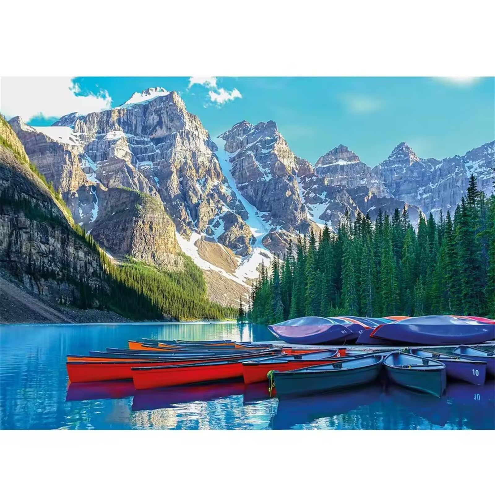 Puzzle dla dorosłych 1000 elementów, rzeka górska dżungla puzzle drewniane 75 x 50 cm, puzzle dla dorosłych Gra edukacyjna dla dzieci i początkujących Prezenty