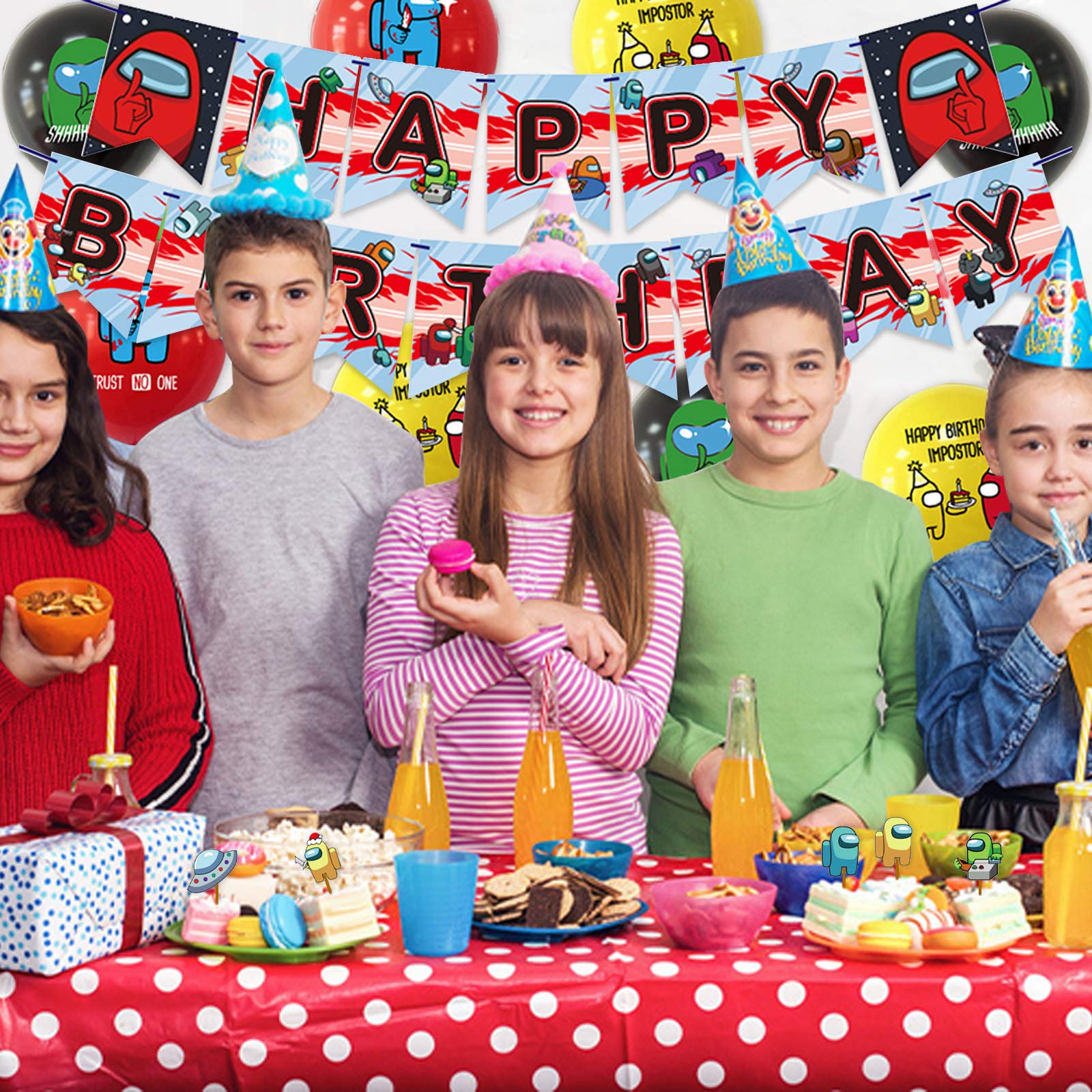 Buy Zsroot Among Us Birthday Party Supplies,Among Us Party Decoration