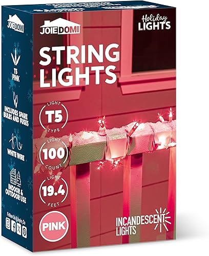 Miniatura 31 de Joiedomi Guirnalda de luces de Navidad para interiores, 300 (3 x 100) mini luces de hadas cálidas, decoración de iluminación de 64.5 pies para Blanco