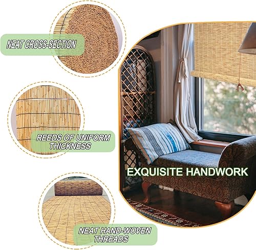 Miniatura 2 de Persianas de bambú para exteriores, persiana enrollable, persianas de bambú para ventanas de interior, persianas de bambú personalizadas, cortina