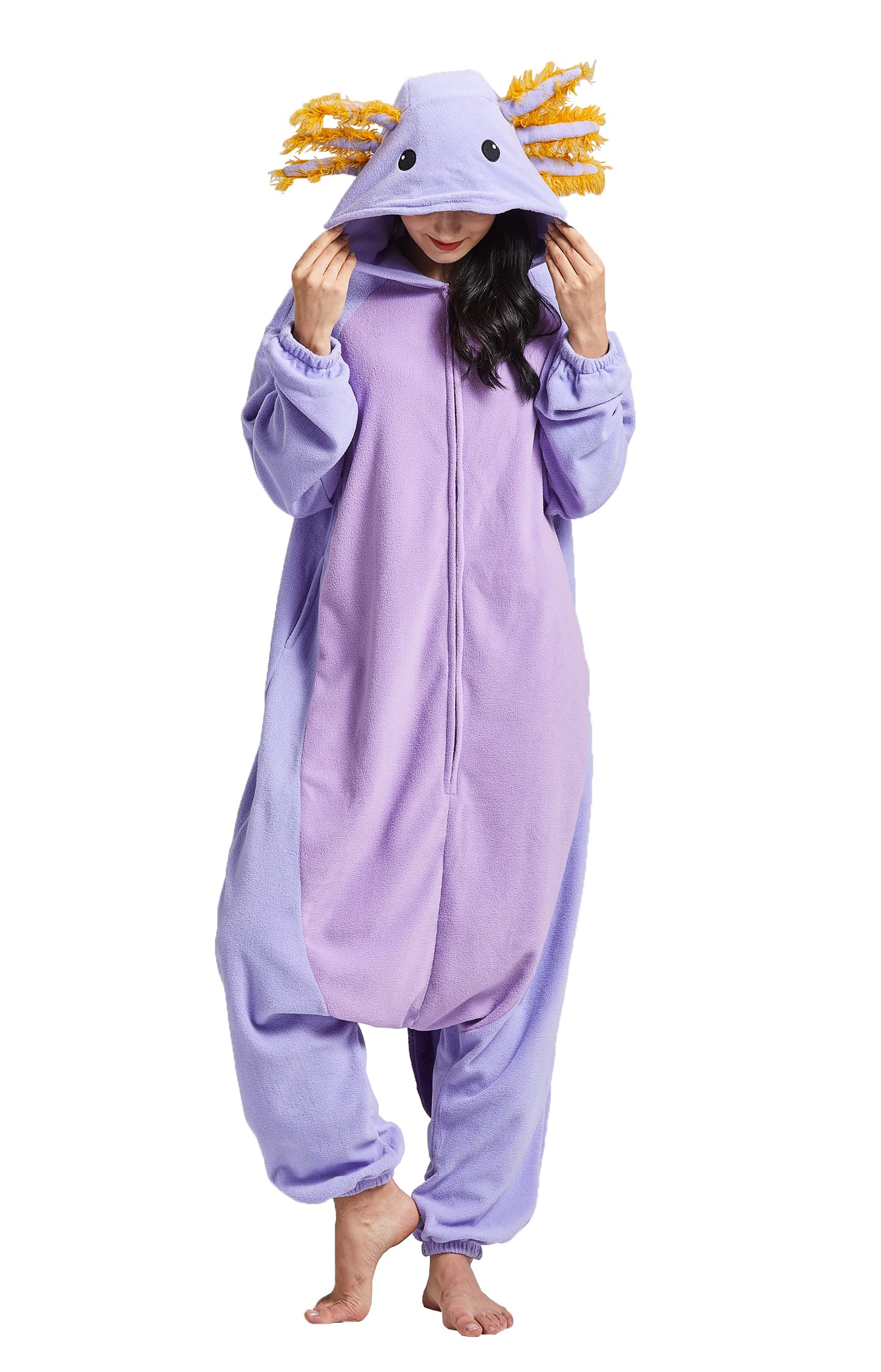 SAMGU Pigiama Animal Adult Unisex Carnevale Axolotl Cosplay Onesie Halloween Costumi Tuta Intero Loungewear Donna