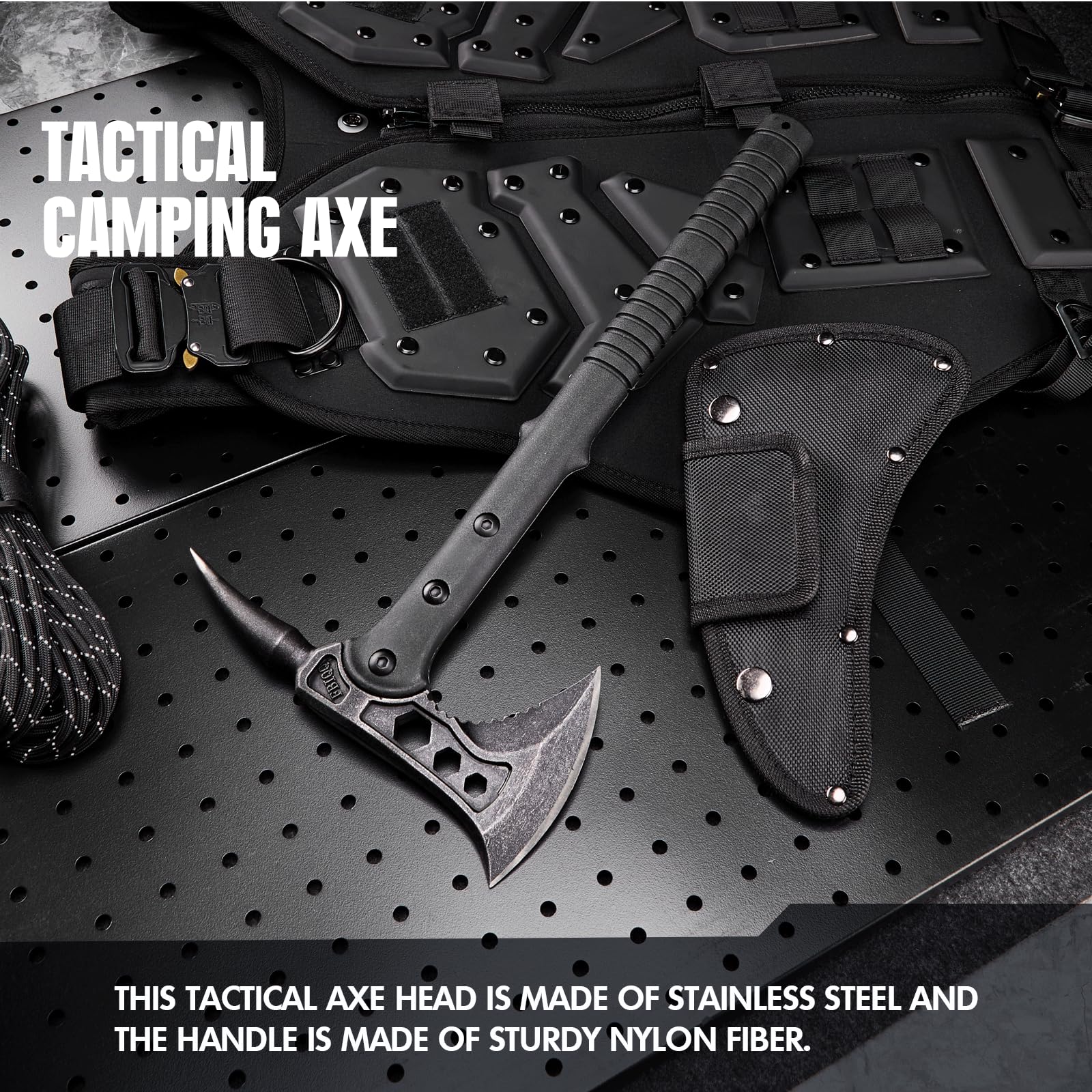 Hache Lancer Tactical Utilitaire Survie 17.5" M-Tech - Surplus D'Armée