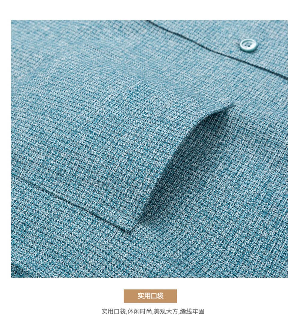 HGJH Freizeithemden Für Herren, Herren Langarm Flanellhemd Thermohemd Einfarbig Tiefblau Hemd Herren Holzfäller Bequem Karierte Hemdjacke Lässiges Arbeitshemd Für Herren Jungen