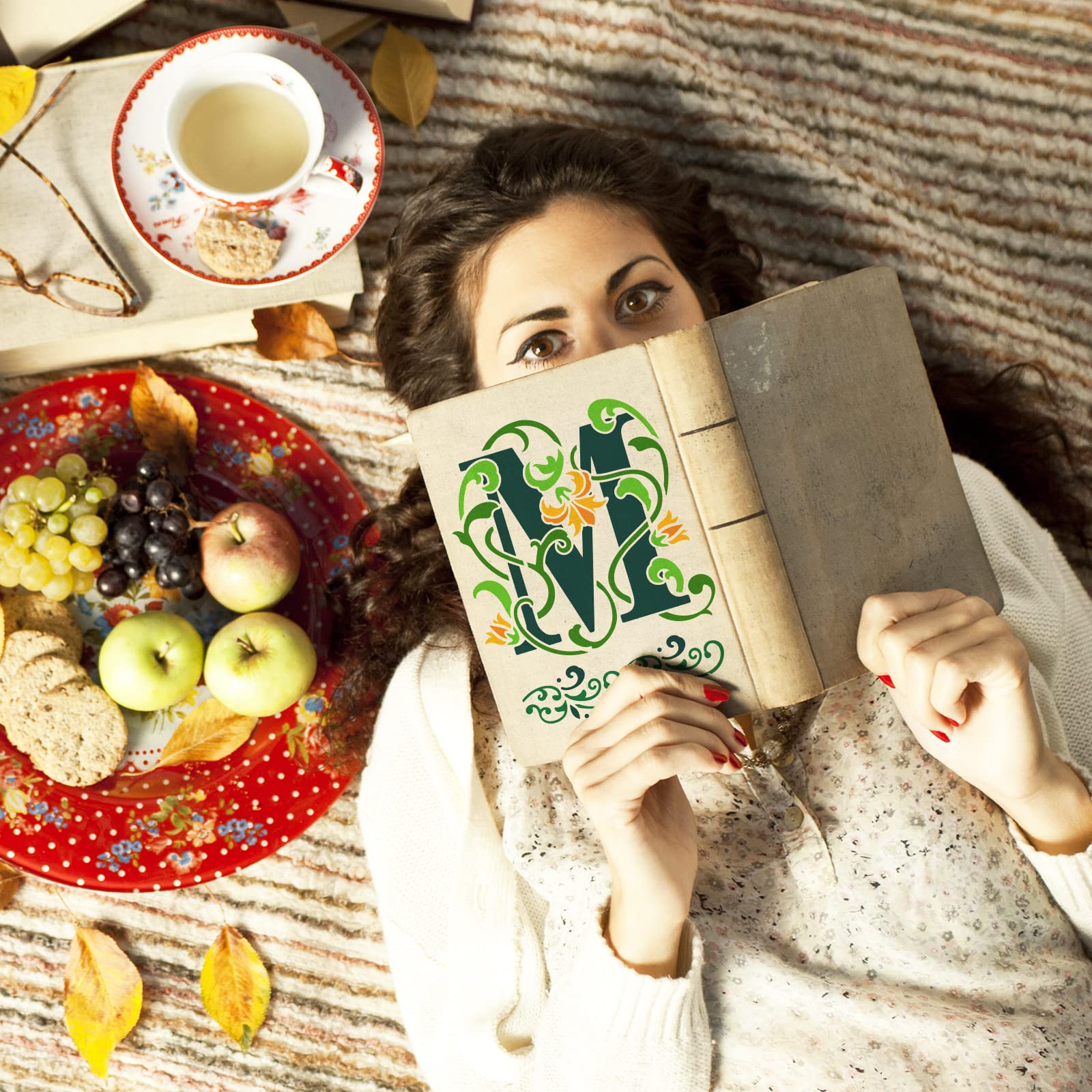 Amazon.co.jp: FINGERINSPIRE イニシャル M ペインティング