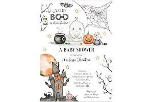 DevilGhost Baby Shower Invitations Little Boo is Almost Due