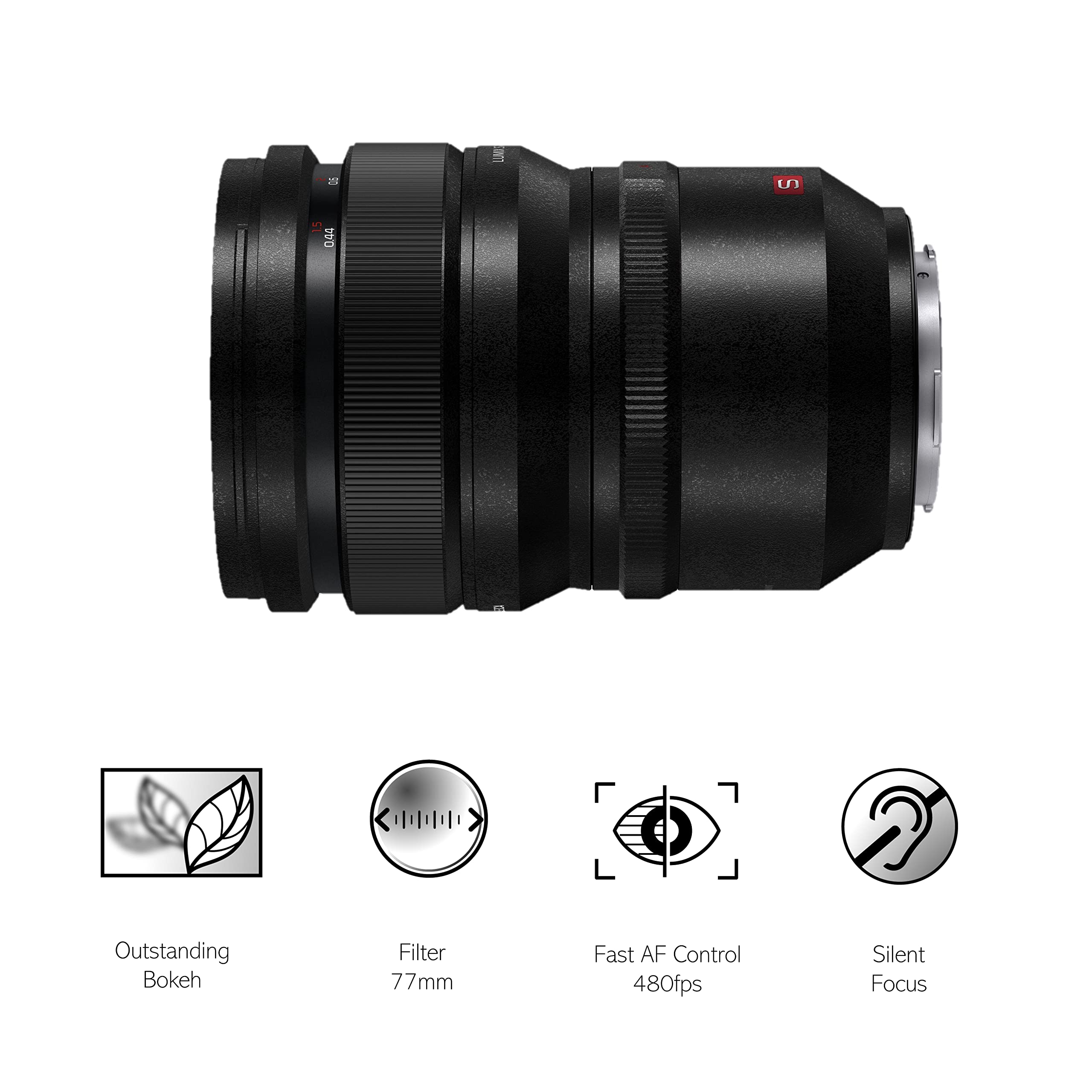 Amazon.com : Panasonic S-X50E LUMIX S PRO 50mm f1.4 Lens, Black